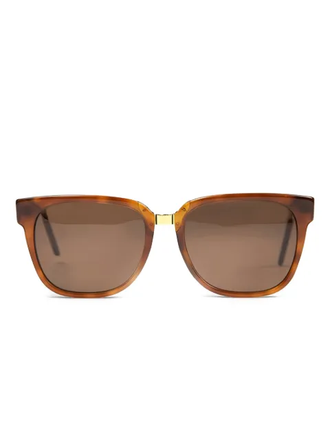 Retrosuperfuture leopard-print gold-detail sunglasses Brown RET927
