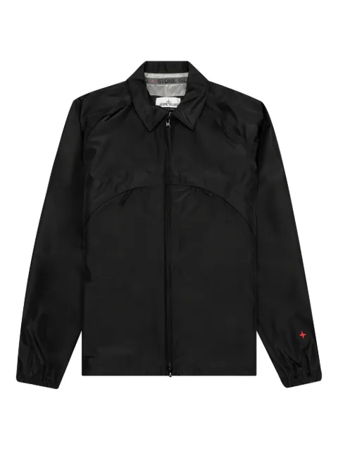 Stone Island embroidered-logo star-detail jacket Black 7615430X1