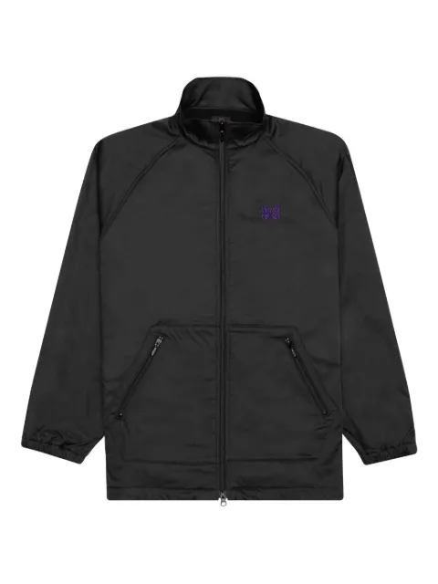 Needles embroidered zip-front jacket Black HM154C