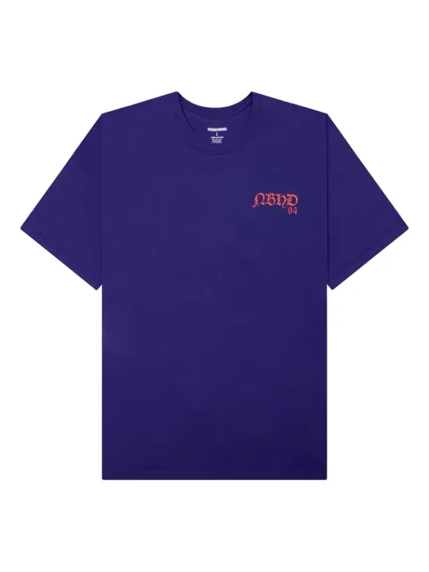 Neighborhood logo-print T-shirt Purple 241PCNHST23BLU