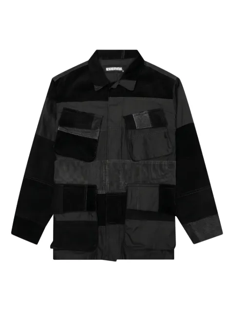 Neighborhood corduroy patchwork jacket Black 212SINHJKM03BLK
