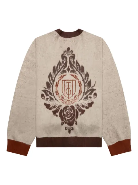 Honor The Gift intarsia-knit cardigan Brown HTG230460BONE