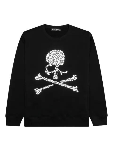 Mastermind World skull crystal-embellished sweatshirt Black MW23E10SW019BLK