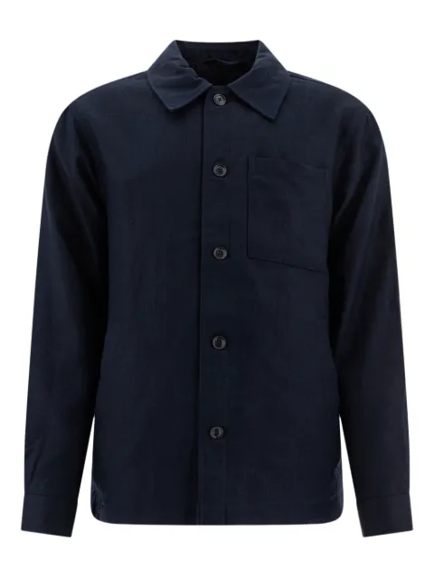 NN07 linen shirt Blue 2511454745CAFU1454OAT