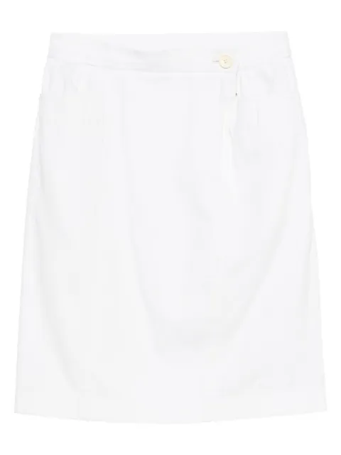 Saint Laurent Pre-Owned 1980s cotton skirt White SL250NH