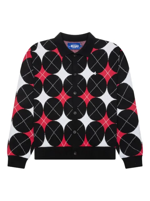 Awake NY patterned cardigan Black AWKSP24KN002BLK