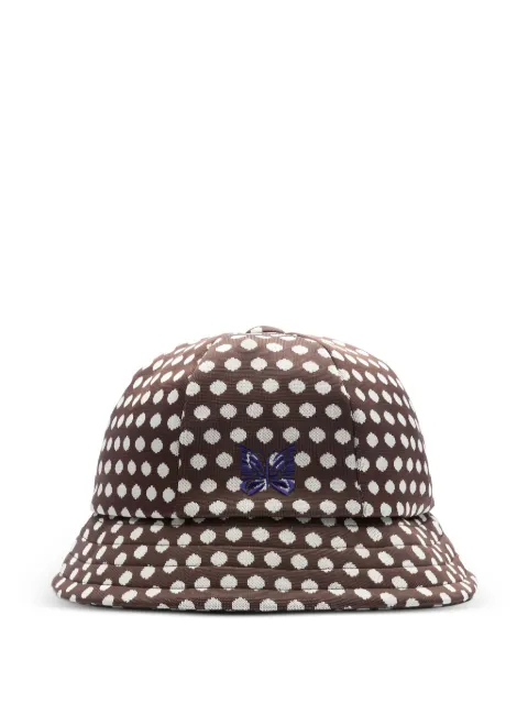 Needles polka-dot bucket hat Brown MR070PKDT