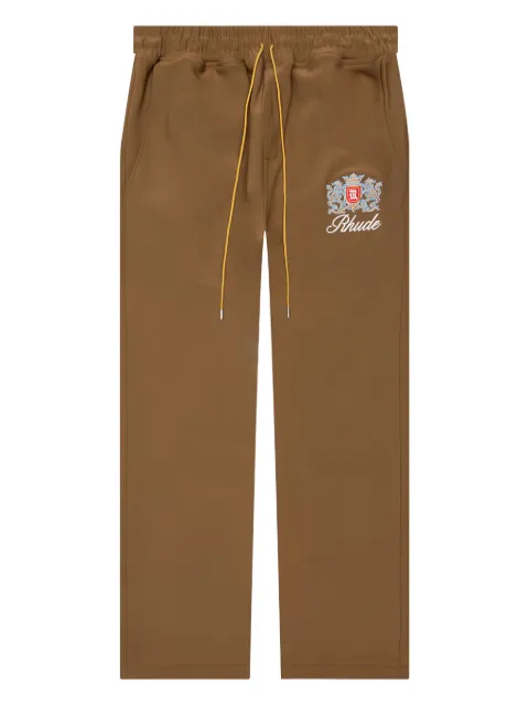 RHUDE Brentwood embroidered track pants Brown RHFW22PA356231170117