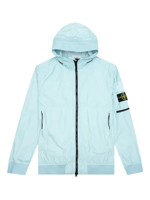 Stone Island Compass-badge hooded jacket Blue 761540632