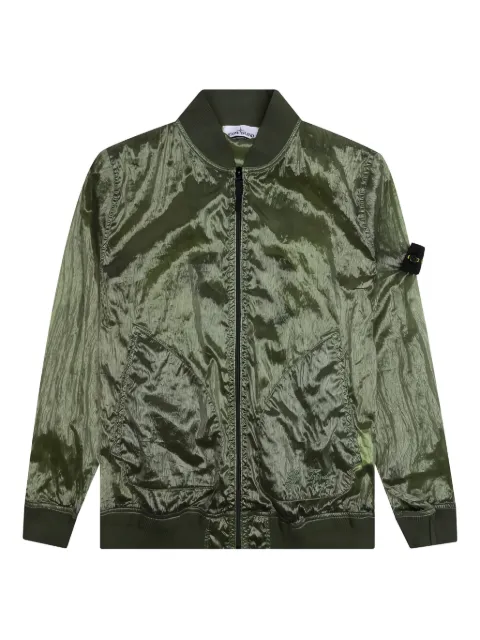 Stone Island compass-badge bomber jacket Green 7615433Q2