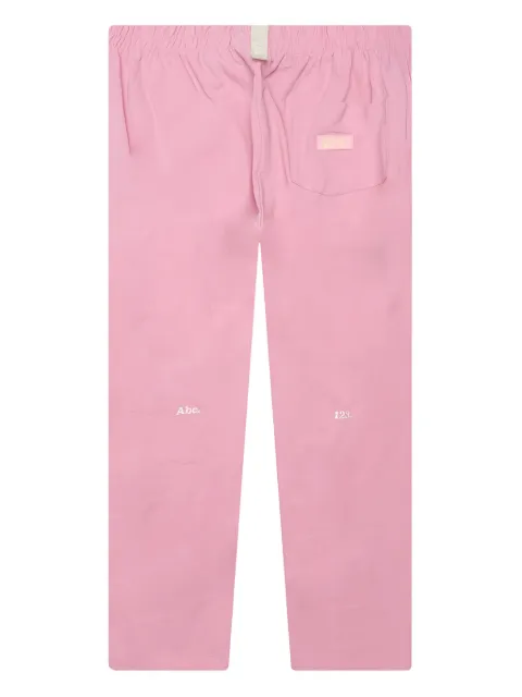 Advisory Board Crystals logo-embroidered lounge trousers Pink ABC123LP100MOR