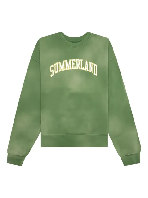 Nahmias Summerland Collegiate crew-neck sweatshirt Green PS24Y2CN4J2306
