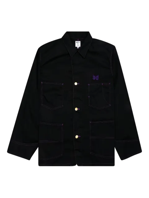 Needles twill shirt jacket Black KP285F