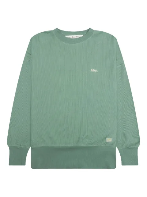 Advisory Board Crystals waffle crew-neck sweatshirt Green ABC123WC200AVGRN