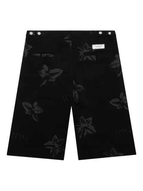 Honor The Gift floral-print buttoned shorts Black HTG230221