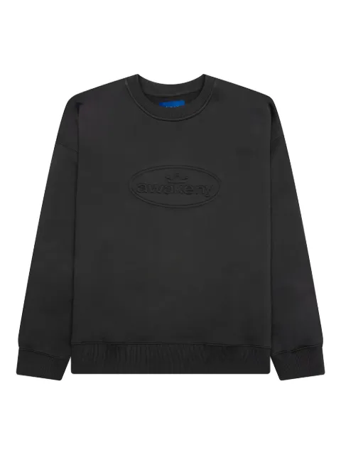 Awake NY embossed-logo crew-neck sweatshirt Black AWKSP25CN001BLK