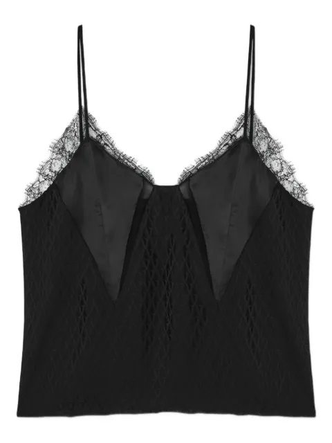 Versace lace-trimmed satin camisole Black 10221431A16540