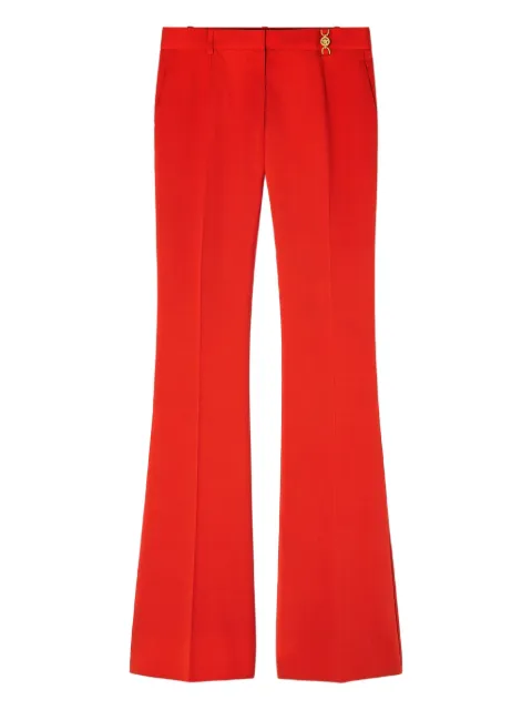 Versace flared wool-blend trousers Red 10131581A12595