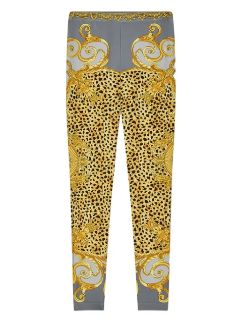 Versace baroque-print leggings Yellow 10219261A16368