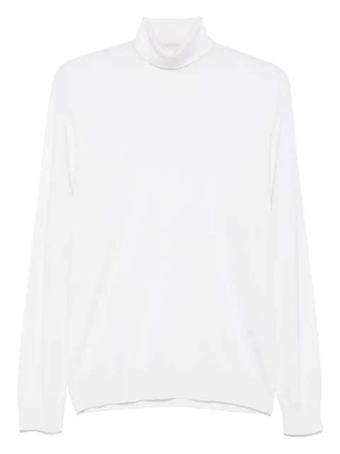 Fedeli roll-neck long-sleeve sweater White MU007124