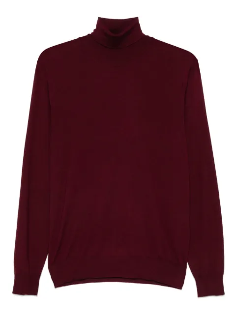 Fedeli roll-neck long-sleeve top Red MU007124