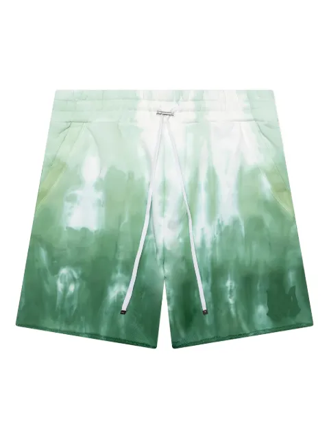AMIRI logo tie-dye shorts Green AMJYSH1001