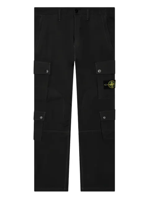 Stone Island detachable Compass-badge zip trousers Black 771531104