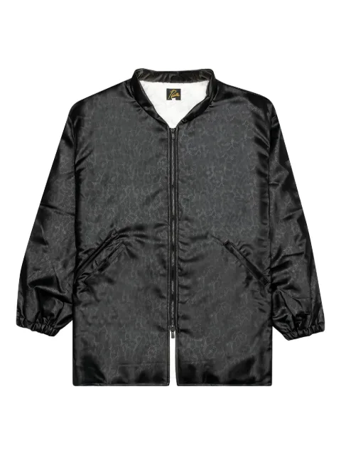 Needles leopard-print jacket Black HM079B