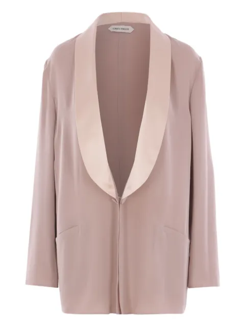 Alberta Ferretti satin-collar blazer Pink AEF252M05055116
