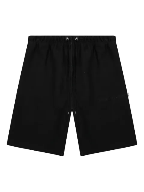 Advisory Board Crystals logo-embroidered shorts Black ABC123SS100ANT