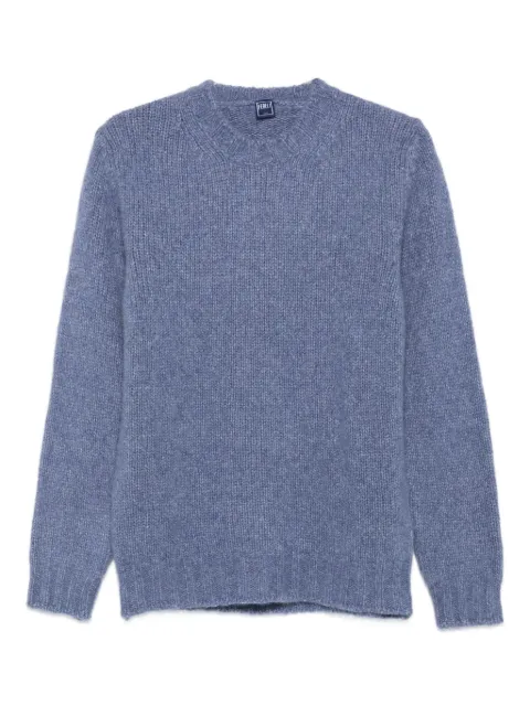 Fedeli ribbed crew-neck sweater Blue MU006411