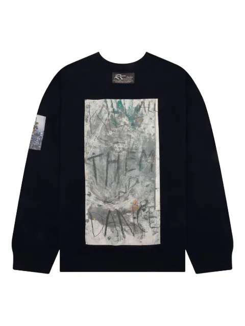 Raf Simons graphic-print sweater Blue 231846520000044