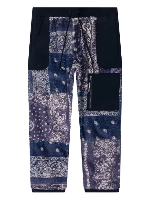 Neighborhood bandana-pattern track pants Blue 232SZNHPTM01
