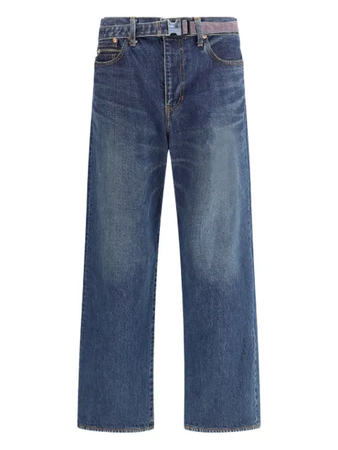 sacai belted zip-pocket jeans Blue 2503757M