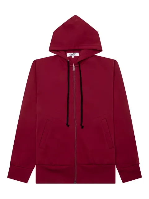 Comme Des Garçons Play zip-up hoodie Red AZT333051