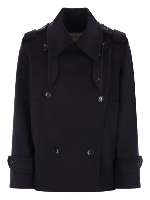 Max Mara double-breasted peacoat Blue 2421086023600