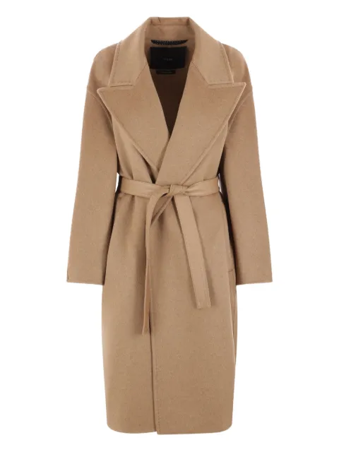 Max Mara Vale peak-lapel belted coat Neutrals 2421016135600