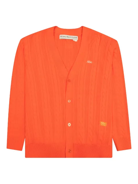 Advisory Board Crystals cable-knit cardigan Orange ABC123CBLC100CORG