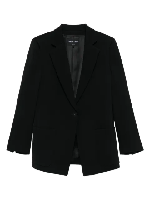 Giorgio Armani single-breasted blazer Black GW001905TE10117