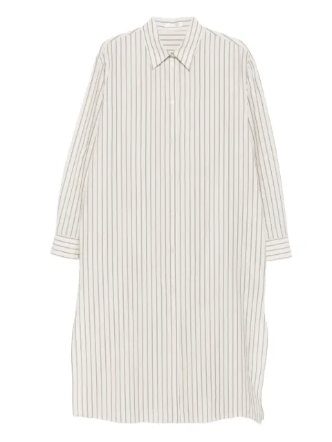 The Row Chihiro striped shirt dress Neutrals 8902W3843