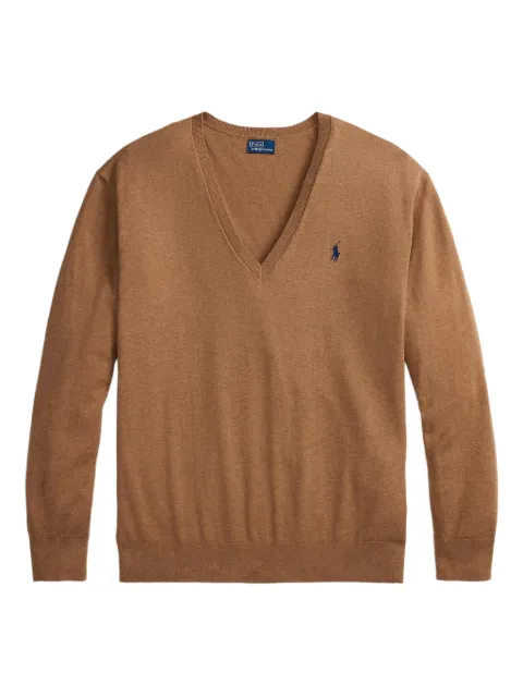 Polo Ralph Lauren Polo Pony V-neck top Brown 211972105003