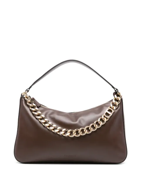TWINSET medium Liliane chain-embellished shoulder bag Brown 252TB7161