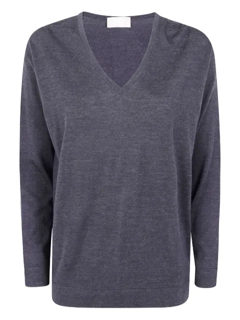 Drumohr V-neck wool sweater Blue L0D481NN