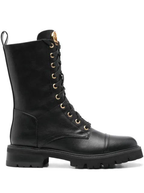 TWINSET lace-up boots Black 252TCP190