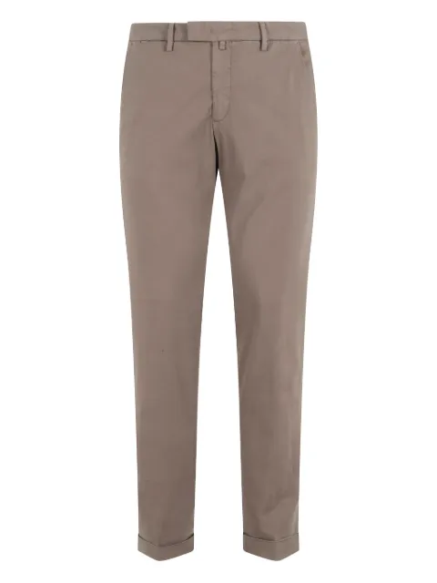 Briglia 1949 logo-patch cuffed trousers Neutrals BG03400009