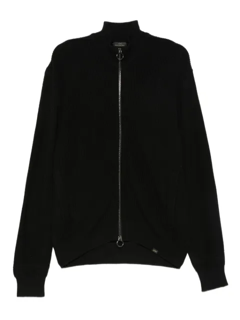Paul & Shark ribbed zip-up sweater Black 15311275