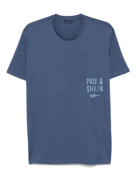 Paul & Shark shark-logo cotton T-shirt Blue 15311634