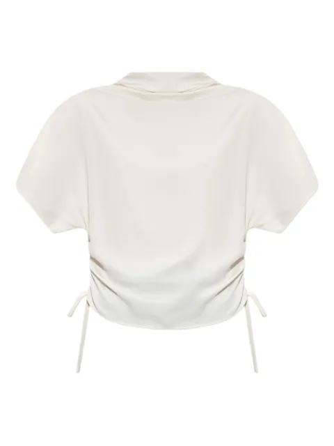 AllSaints Leslie drawstring t-shirt White W024PD