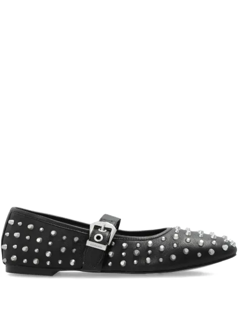 AllSaints Holly studded ballet flats Black W040FD
