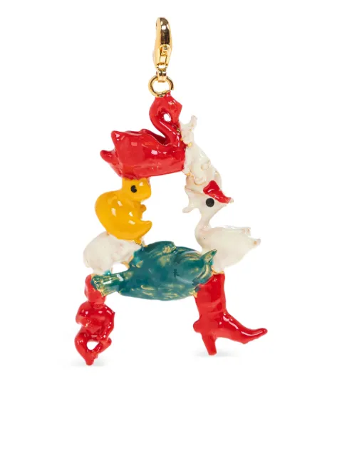 Marni enamel duck pendant Red PNMV0100GAP6528